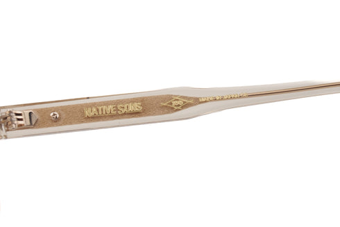 NATIVE SONS(ネイティブサンズ) Hitchcock(ヒッチコック) col.Honey Mauve サーモント ブロウ 眼鏡 サングラス コンビネーションフレーム テンプル