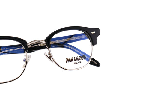 CUTLER AND GROSS CGOP 1333 col.01 Black Silver 眼鏡 サーモント
