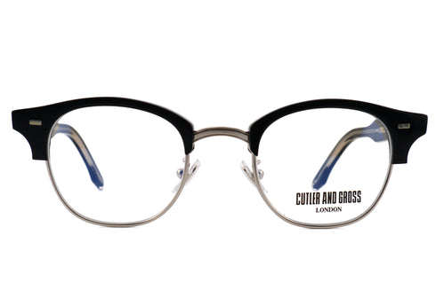 CUTLER AND GROSS CGOP 1333 col.01 Black Silver 眼鏡 サーモント 正面