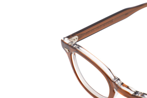 JULIUS TART OPTICAL AR 44size col.Brown Crystal Ⅱ ジュリアスタートオプティカル ブラウンクリスタル ボストンウェリントン型 眼鏡 丁番