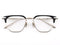 Lunetta BADA 73/09 col.0010 BLACK・SILVER 眼鏡 サングラス サーモントフレーム 正面画像