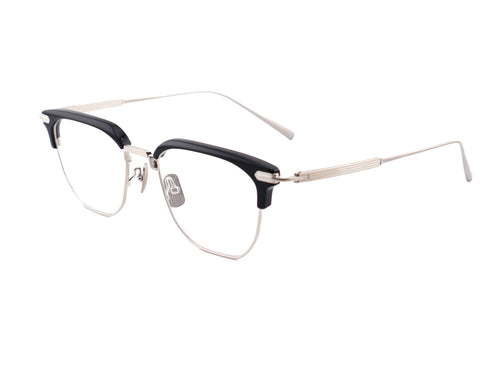 Lunetta BADA 73/09 col.0010 BLACK・SILVER 眼鏡 サングラス サーモントフレーム 側面画像