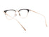 Lunetta BADA 73/09 col.0140 DARK GREY・GRACE GOLD 眼鏡 サングラス サーモントフレーム 背面画像