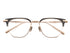 Lunetta BADA 73/09 col.0140 DARK GREY・GRACE GOLD 眼鏡 サングラス サーモントフレーム 正面画像