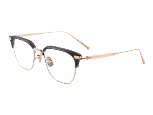 Lunetta BADA 73/09 col.0140 DARK GREY・GRACE GOLD 眼鏡 サングラス サーモントフレーム 側面画像