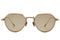 Lunetta BADA 74/03 col.1021 WHITE GOLD / LIGHT BROWN 眼鏡 サングラス メタルフレーム 正面画像