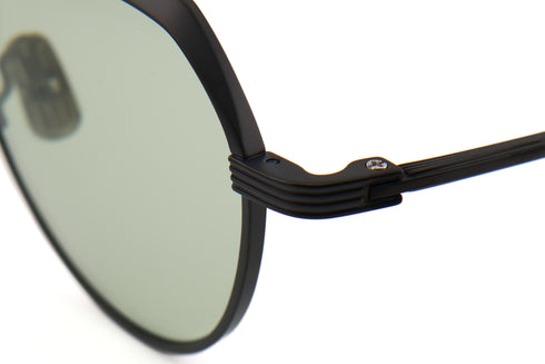 Lunetta BADA 74/03 col.1071 BLACK / LIGHT GREEN 眼鏡 サングラス メタルフレーム ディテール