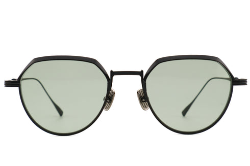 Lunetta BADA 74/03 col.1071 BLACK / LIGHT GREEN 眼鏡 サングラス メタルフレーム 正面画像