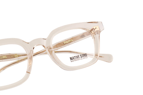 NATIVE SONS Rams col.Honey Mauve(ネイティブサンズ ラムズ)セルフレーム スクエア ウェリントンシェイプ