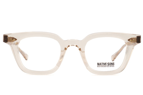 NATIVE SONS Rams col.Honey Mauve(ネイティブサンズ ラムズ)セルフレーム スクエア ウェリントンシェイプ 正面