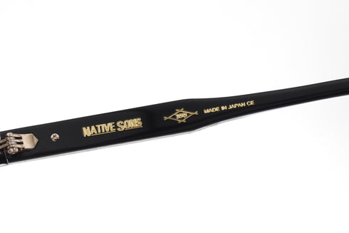 NATIVE SONS(ネイティブサンズ) Hitchcock(ヒッチコック) col.Black サーモント ブロウ 眼鏡 サングラス コンビネーションフレーム テンプル