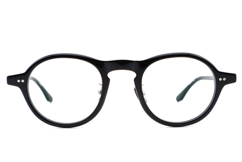 PETER AND MAY THE COOL KID col.Black ピーターアンドメイ ザクールキッド 黒色 ボストンシェイプ 眼鏡 正面