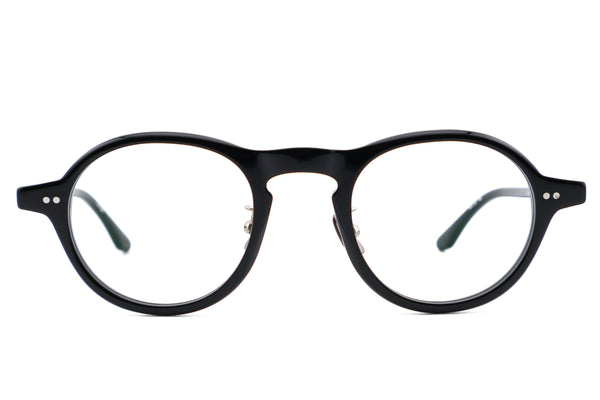 PETER AND MAY THE COOL KID col.Black ピーターアンドメイ ザクールキッド 黒色 ボストンシェイプ 眼鏡 正面