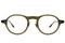 PETER AND MAY THE COOL KID col.Black ピーターアンドメイ ザクールキッド カーキ ボストンシェイプ 眼鏡 正面