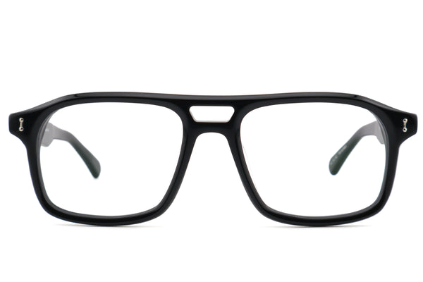 PETER AND MAY S112 CIGALE col.Black ピーターアンドメイ シガール ブラック 眼鏡 アヴィエーター ダブルブリッジ ツーブリッジ 正面