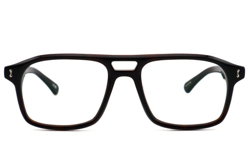 PETER AND MAY S112 CIGALE col.Dark Shell ピーターアンドメイ シガール ダークシェル 眼鏡 アヴィエーター ダブルブリッジ ツーブリッジ 正面