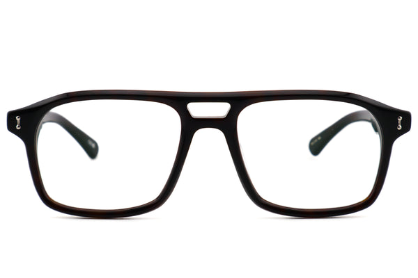 PETER AND MAY S112 CIGALE col.Dark Shell ピーターアンドメイ シガール ダークシェル 眼鏡 アヴィエーター ダブルブリッジ ツーブリッジ 正面
