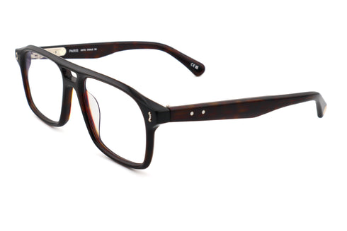 PETER AND MAY S112 CIGALE col.Dark Shell ピーターアンドメイ シガール ダークシェル 眼鏡 アヴィエーター ダブルブリッジ ツーブリッジ 側面