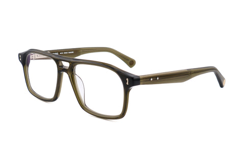 PETER AND MAY S112 CIGALE col.Saguaro ピーターアンドメイ シガール サグアロ 眼鏡 アヴィエーター ダブルブリッジ ツーブリッジ 側面