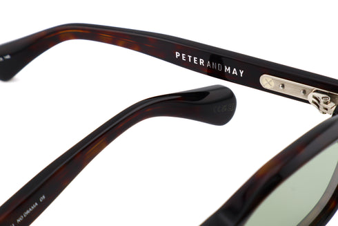 PETER AND MAY S121 NO DRAMA col.Dark Shell / Graphite Green ピーターアンドメイ ノードラマ PETERANDMAY NODRAMA サングラス ディテール