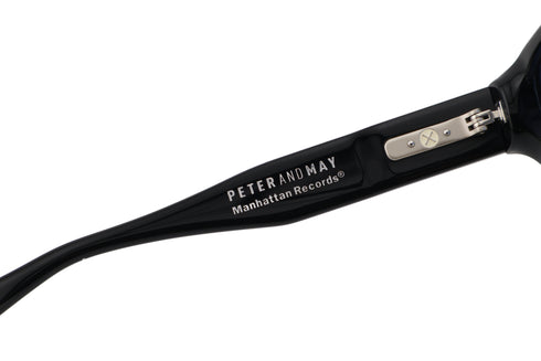PETER AND MAY S134 PM×Manhatan Records Collabolation ピーターアンドメイ マンハッタンレコード コラボレーションモデル col.Black / Grey サングラス テンプル