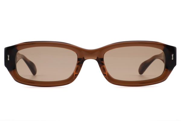 PETER AND MAY S134 PM×Manhatan Records Collabolation ピーターアンドメイ マンハッタンレコード コラボレーションモデル col.Dark Amber / Latte サングラス 正面