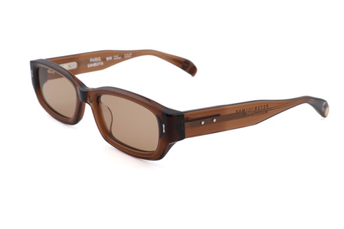 PETER AND MAY S134 PM×Manhatan Records Collabolation ピーターアンドメイ マンハッタンレコード コラボレーションモデル col.Dark Amber / Latte サングラス 側面