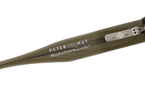 PETER AND MAY S134 PM×Manhatan Records Collabolation ピーターアンドメイ マンハッタンレコード コラボレーションモデル col.Saguaro / Graphite Green サングラス テンプル