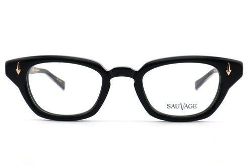 SAUVAGE(サヴァージュ) Lady Jane(レディジェーン)col.Black 眼鏡 サングラス セルフレーム キャットアイシェイプ 黒縁眼鏡