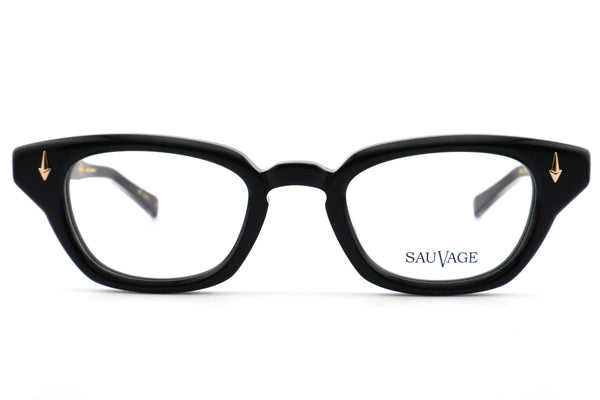 SAUVAGE(サヴァージュ) Lady Jane(レディジェーン)col.Black 眼鏡 サングラス セルフレーム キャットアイシェイプ 黒縁眼鏡