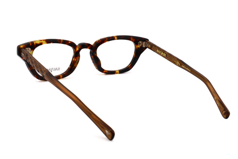 SAUVAGE(サヴァージュ) Lady Jane(レディジェーン)col.Brown Tortoise 眼鏡 サングラス セルフレーム キャットアイシェイプ べっ甲柄 背面画像