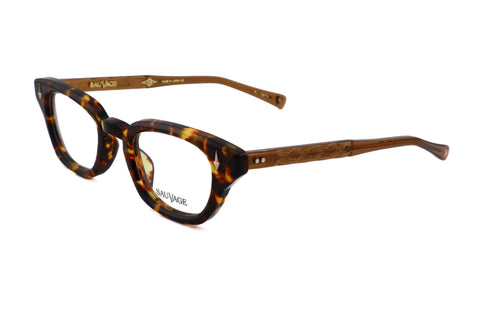 SAUVAGE(サヴァージュ) Lady Jane(レディジェーン)col.Brown Tortoise 眼鏡 サングラス セルフレーム キャットアイシェイプ べっ甲柄 側面画像