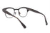 YUICHI TOYAMA.(ユウイチトヤマ) U-151 OMA col.04 Charcoal Gray Matt Black サーモント ブロウ 眼鏡 サングラス コンビネーションフレーム 背面画像