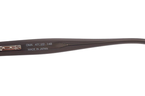 YUICHI TOYAMA.(ユウイチトヤマ) U-151 OMA col.04 Charcoal Gray Matt Black サーモント ブロウ 眼鏡 サングラス コンビネーションフレーム ノーズパッド