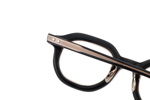 YUICHI TOYAMA.(ユウイチトヤマ) U-185 BRS col.01 Black/Gold テンプル