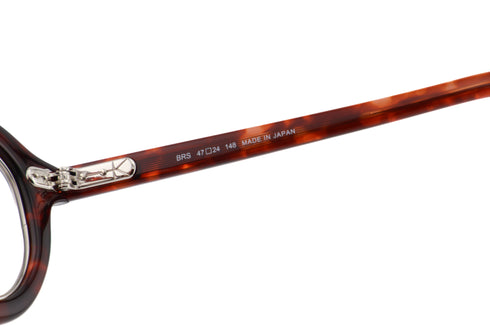 YUICHI TOYAMA.(ユウイチトヤマ) U-185 BRS col.02 havana/silver テンプル 内側