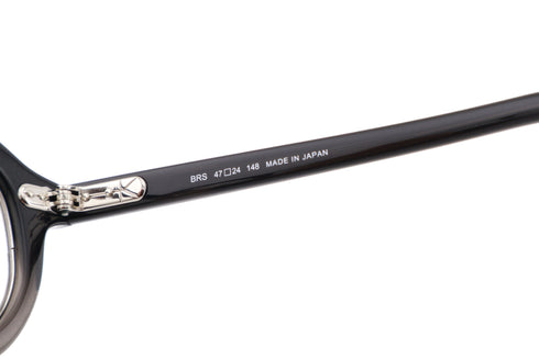YUICHI TOYAMA.(ユウイチトヤマ) U-185 BRS col.03 Fade Grey/Silver テンプル 内側