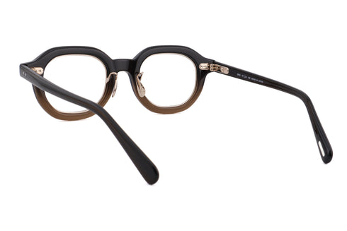 YUICHI TOYAMA.(ユウイチトヤマ) U-185 BRS col.04 fade brown/white gold 背面 物撮り
