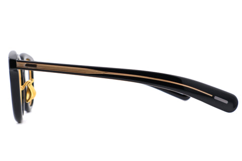 YUICHI TOYAMA U-171 BER セルフレーム メガネ 01 Black Gold ブラック ゴールド サイド