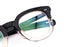 YUICHI TOYAMA U-171 BER セルフレーム メガネ col.02 Black + Clear half White gold ブラック クリア ハーフ ホワイトゴールド ディテール