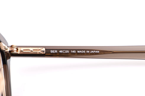 YUICHI TOYAMA U-171 BER セルフレーム メガネ col.03 Taupe White gold トープ ホワイトゴールド テンプル