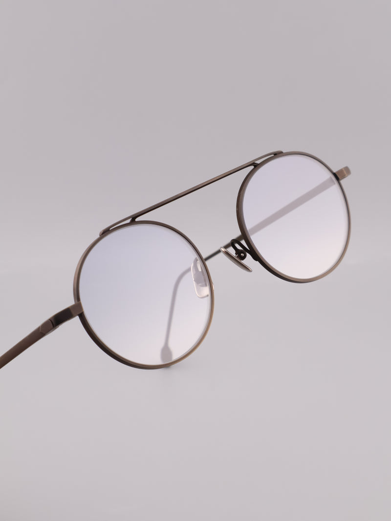 lazare studio dillinger -Exclusive Color- グレーレンズ lazare studio（ラザールステュディオ）
dillinger（デリンジャー）
kin wabisabi（キンワビサビ）
別注
メタルフレーム
バーブリッジ
ラウンドシェイプ
眼鏡
サングラス